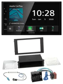 Kenwood Bluetooth MP3 DAB USB 2DIN Autoradio für Seat Leon (ab 2014)