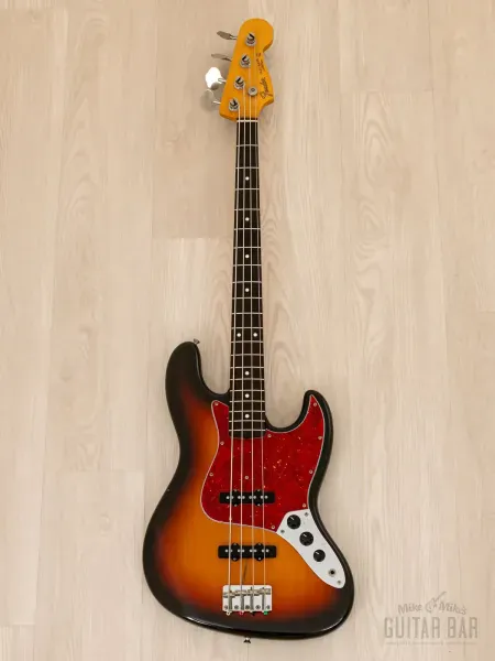 Бас-гитара Fender Jazz Bass 1962 Vintage Reissue JB62-58 JJ Sunburst w/gigbag Japan 1992