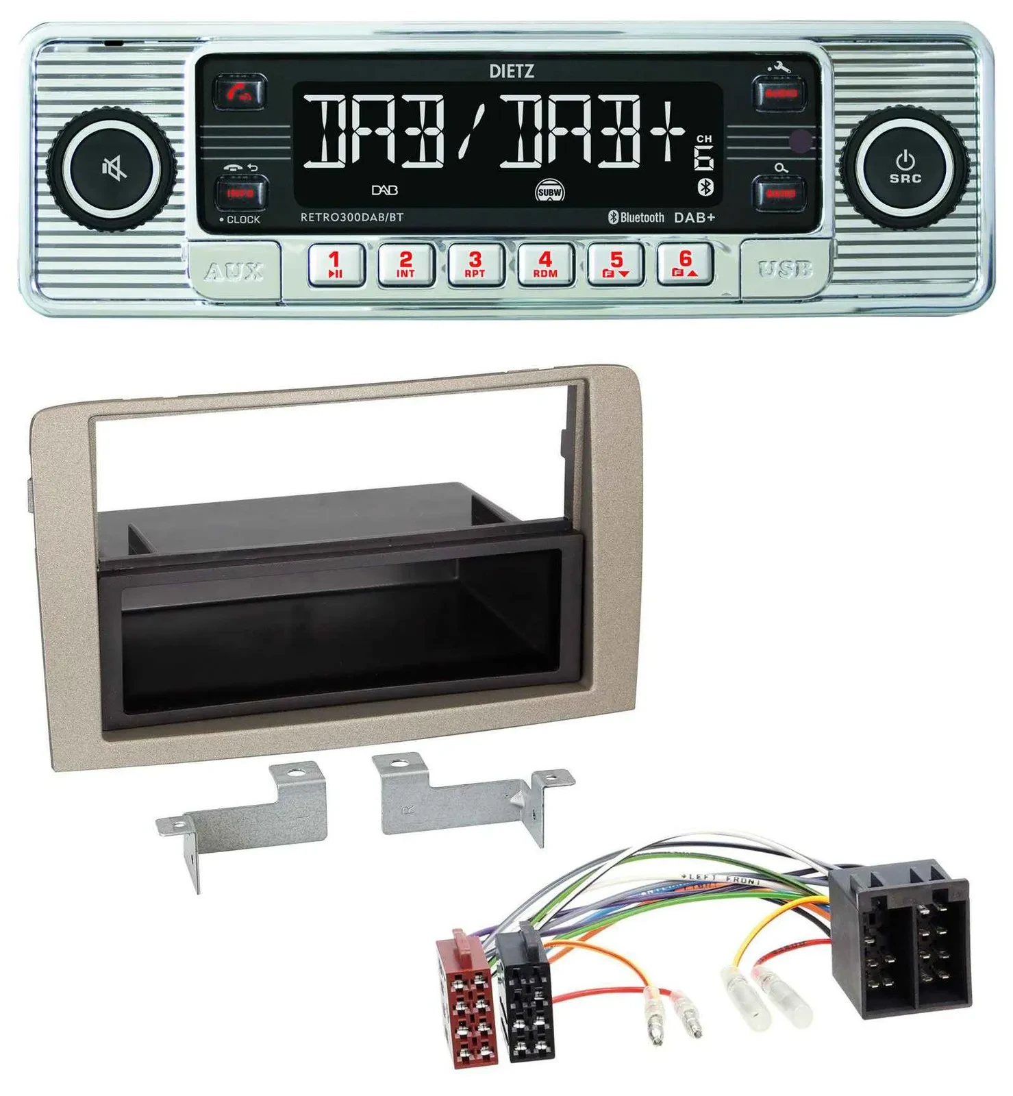 Автомагнитола для Lancia Musa (с 2005) Dietz Bluetooth MP3 DAB USB