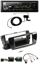 Автомагнитола для Seat Ibiza Pioneer Bluetooth, DAB, USB, черный глянец, поддержка управления на руле