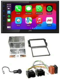 Автомагнитола JVC 2-DIN, Bluetooth, USB, MP3, DAB для Chevrolet Aveo/Epica/Captiva (2006–2011)