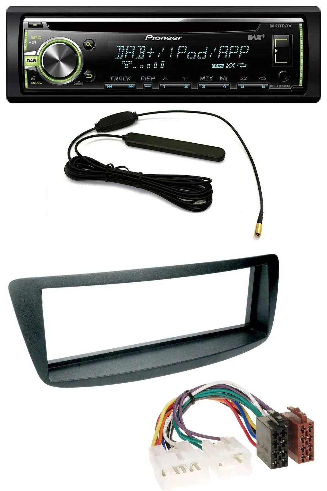 Автомагнитола для Toyota Aygo (AB1, 2005–2014) Pioneer CD MP3 USB DAB AUX