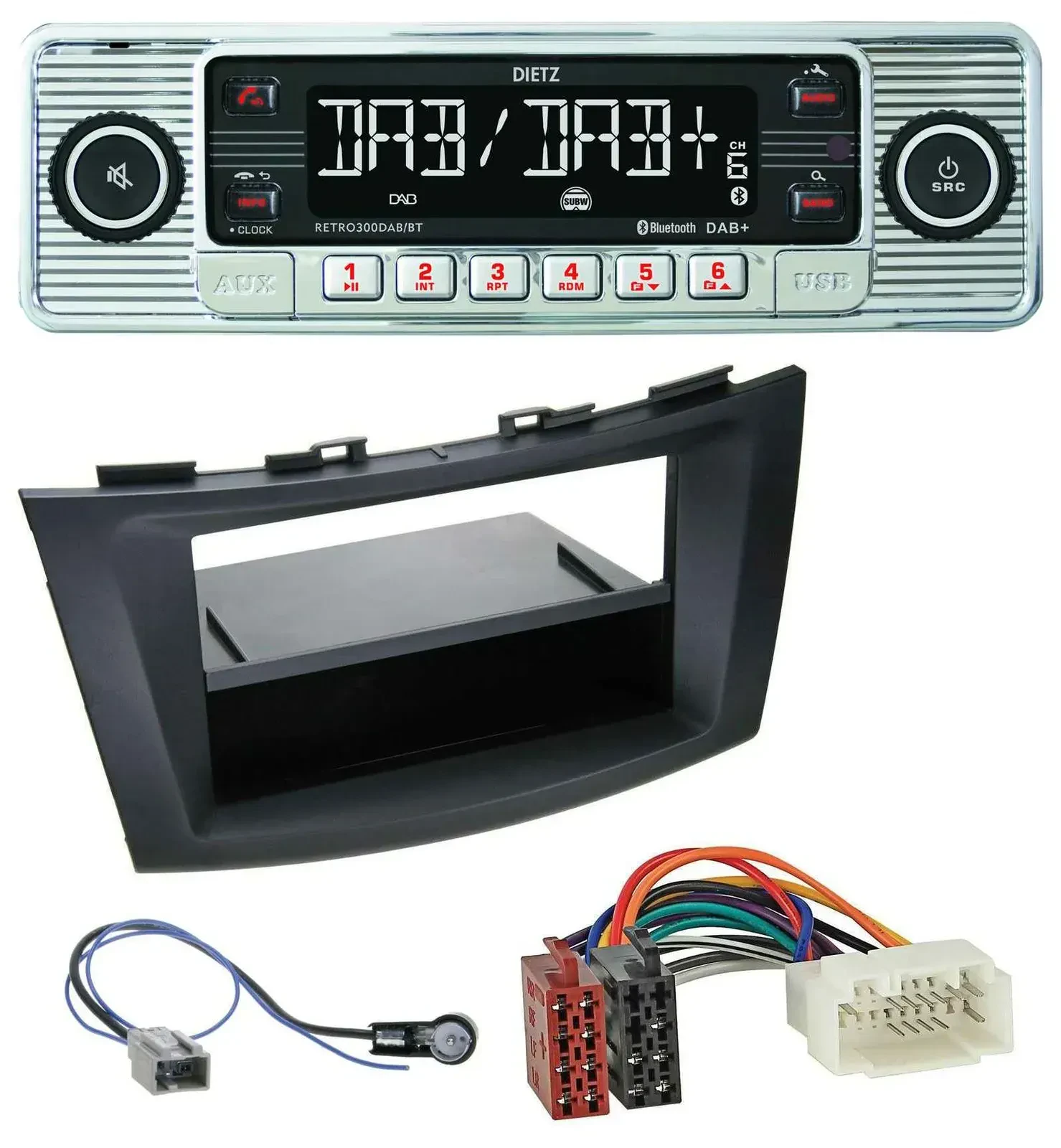 Dietz Bluetooth MP3 DAB USB Autoradio für Suzuki Swift (FZ/NZ, ab 2010)