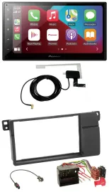 Pioneer USB Bluetooth DAB MP3 2DIN Autoradio für BMW 3er E46 Quadlock großem Nav