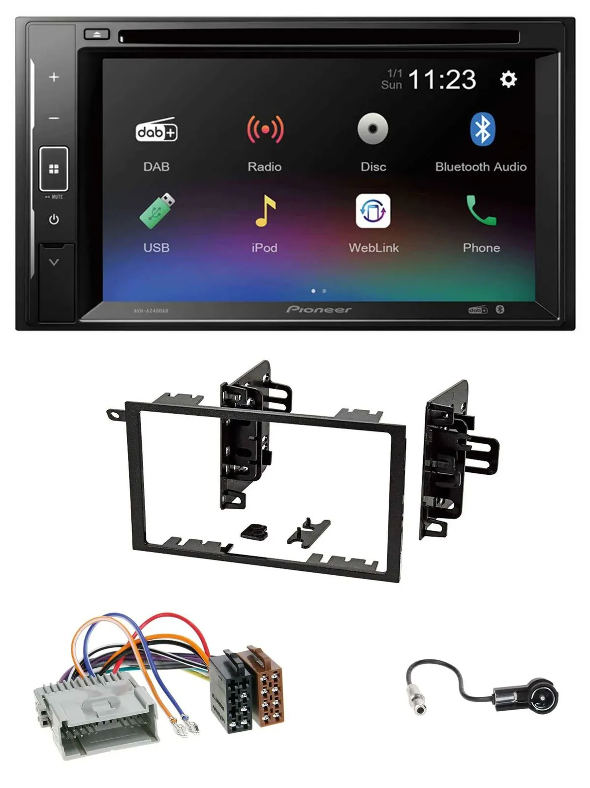 Pioneer Bluetooth MP3 USB 2DIN DAB DVD Autoradio für Chevrolet Avalanche Blazer