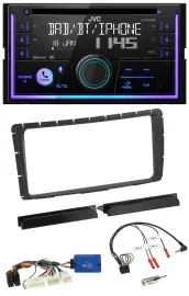 Автомагнитола JVC 2-DIN DAB, Bluetooth, CD, USB для Toyota Hilux (с 2011), 28-pin