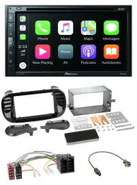 Pioneer DVD 2DIN MP3 DAB Bluetooth USB Autoradio für Fiat 500 ab 12 ISO schwarz