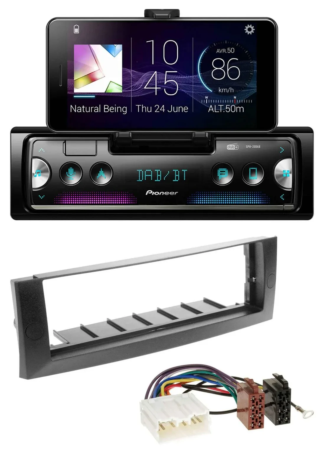 Pioneer USB MP3 Bluetooth DAB Autoradio für Mitsubishi Colt (2004-2008)