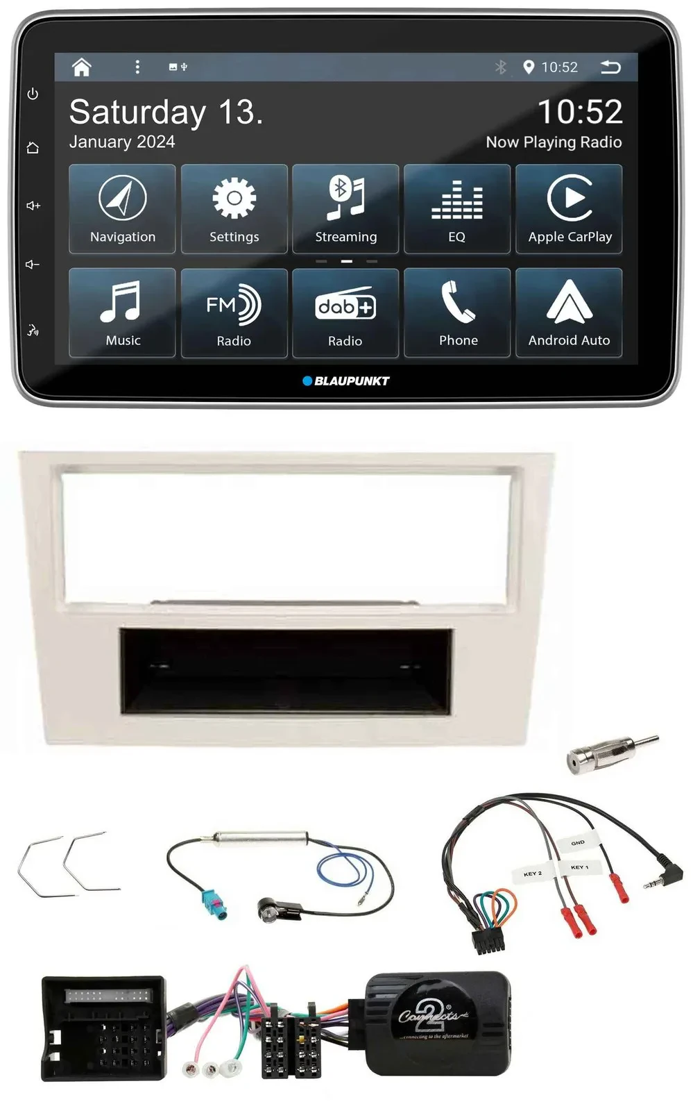 Blaupunkt USB DAB SD Lenkrad Bluetooth Autoradio für Opel Corsa D 2006-2008 perl