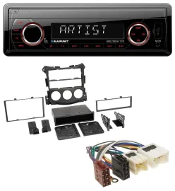 Blaupunkt SD USB 1DIN MP3 AUX Autoradio für Nissan 370Z (ab 2009)