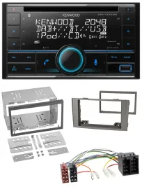 Kenwood CD 2DIN DAB USB MP3 Bluetooth Autoradio für Iveco Daily 2006-2014 silber