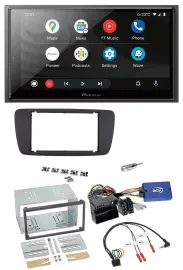 Автомагнитола для Seat Ibiza (с 2008) Pioneer 2DIN, DAB, Bluetooth, USB, поддержка кнопок на руле