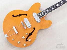 2001 Epiphone Casino Hollowbody Guitar w/ 1 11/16" Nut & Case, Peerless