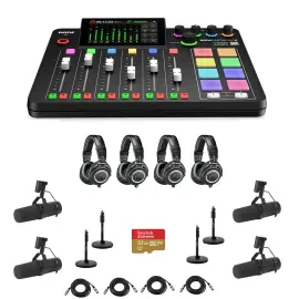 Комплект для подкастов Rode RDRCPIISHK7 RODECaster Pro II Integrated Audio Production Studio Console Bundle