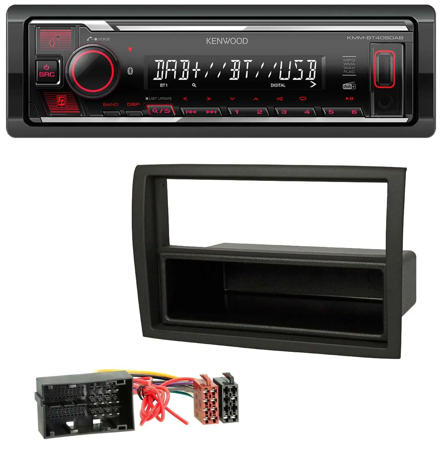 Kenwood MP3 Bluetooth USB DAB Autoradio für Fiat Ducato Citroen Jumper Peugeot B