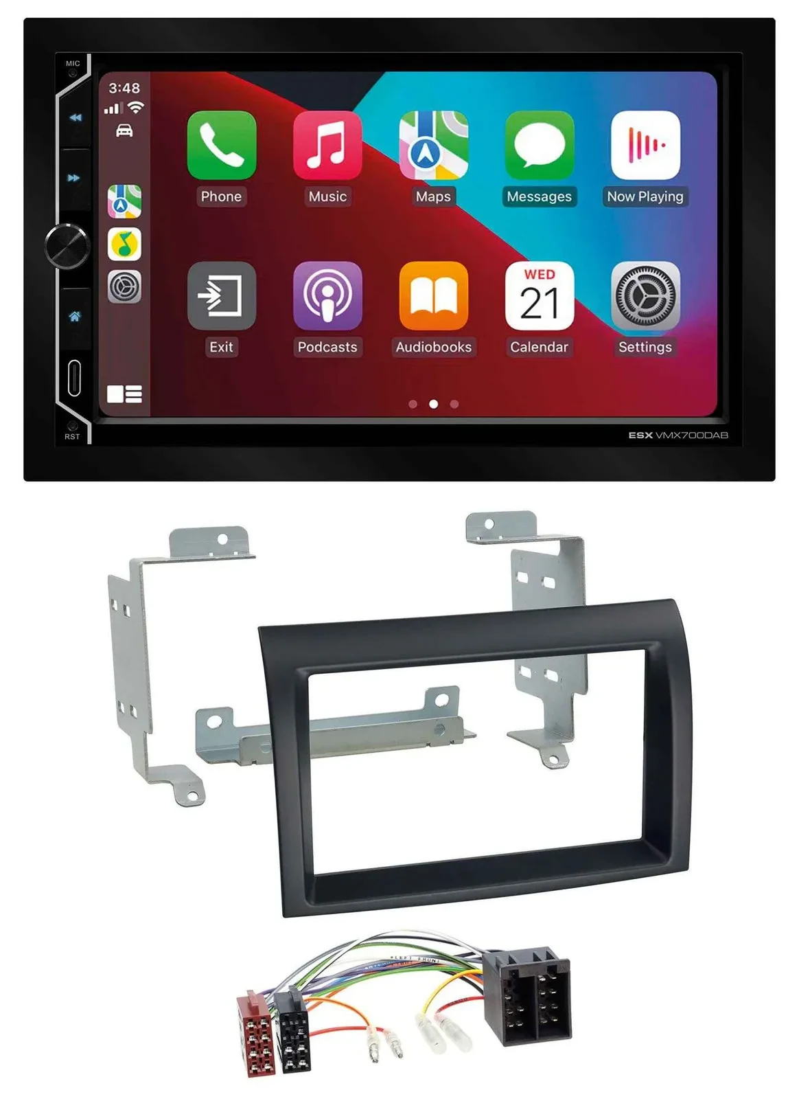 ESX 2DIN DAB USB MP3 Bluetooth Autoradio für Citroen Jumper Peugeot Boxer Fiat D