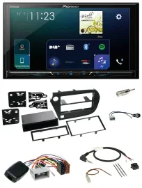 Pioneer Lenkrad Bluetooth USB 2DIN DAB Autoradio für Honda Insight ZE2 2009-2013