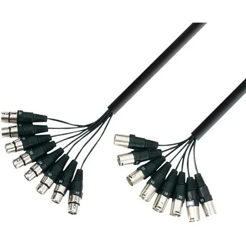 Adam Hall 3 STAR LOOM 8 MF 0300 Studio Loom Kabel 8 XLR Female / Male 3m Neu