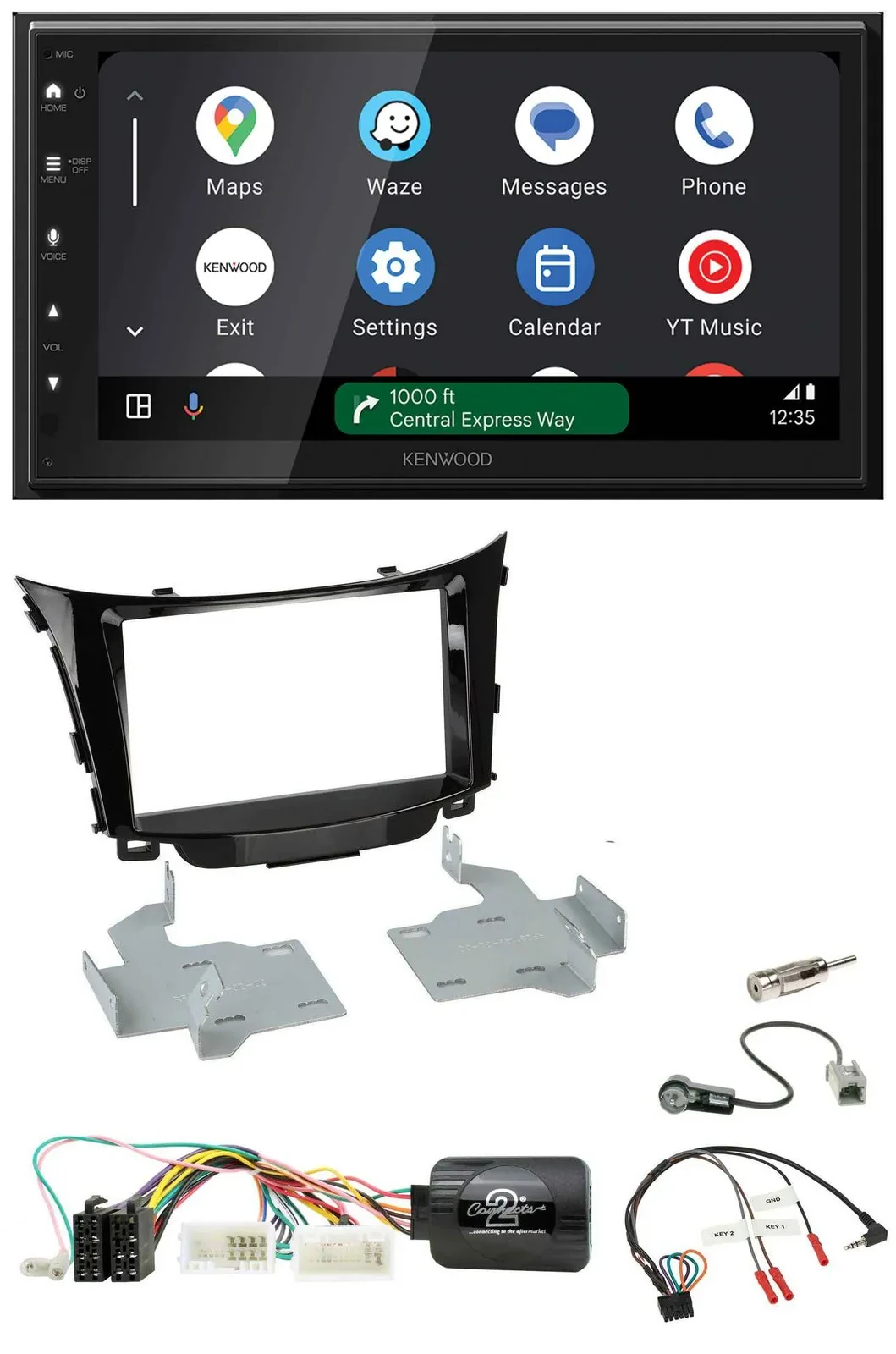 Автомагнитола для Hyundai i30 (2012–2017) Kenwood 2-DIN, DAB, Bluetooth, USB