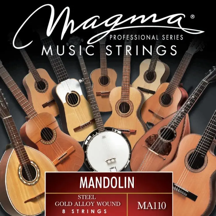Струны для мандолины Magma Strings MA110 Steel Gold