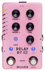 Педаль эффектов для электрогитары Mooer D7 Delay X2