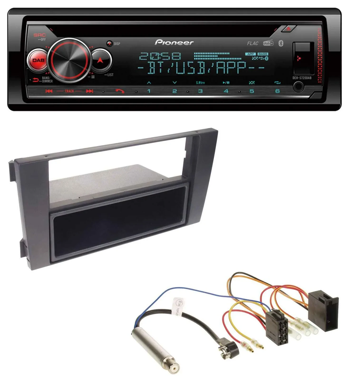 Pioneer MP3 DAB CD Bluetooth USB Autoradio für Audi A6 C5 2001-2005 Symphony ISO
