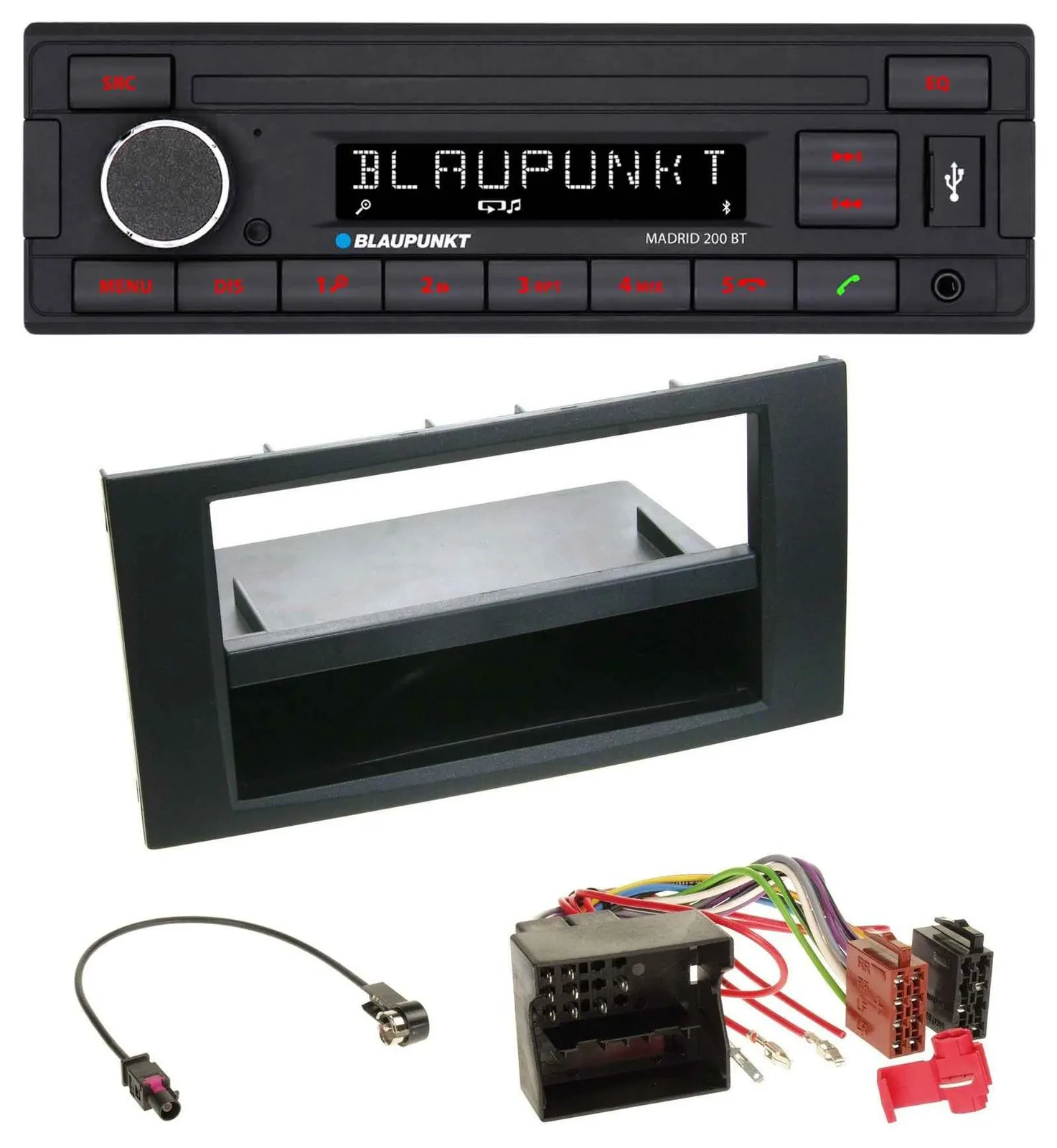 Blaupunkt USB AUX Bluetooth MP3 Autoradio für Ford Focus C-Max S-Max Galaxy 03-0