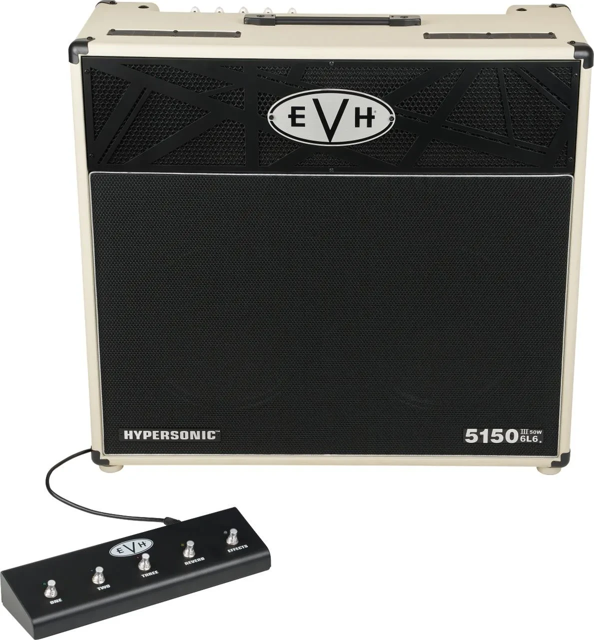 Комбоусилитель для электрогитары EVH 5150III Hypersonic 6L6 2x12" 50W слоновая кость