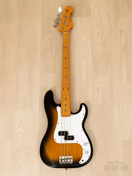 Бас-гитара Fender Precision Bass 1957 Vintage Reissue PB57-700 P Sunburst w/gigbag Japan 1990