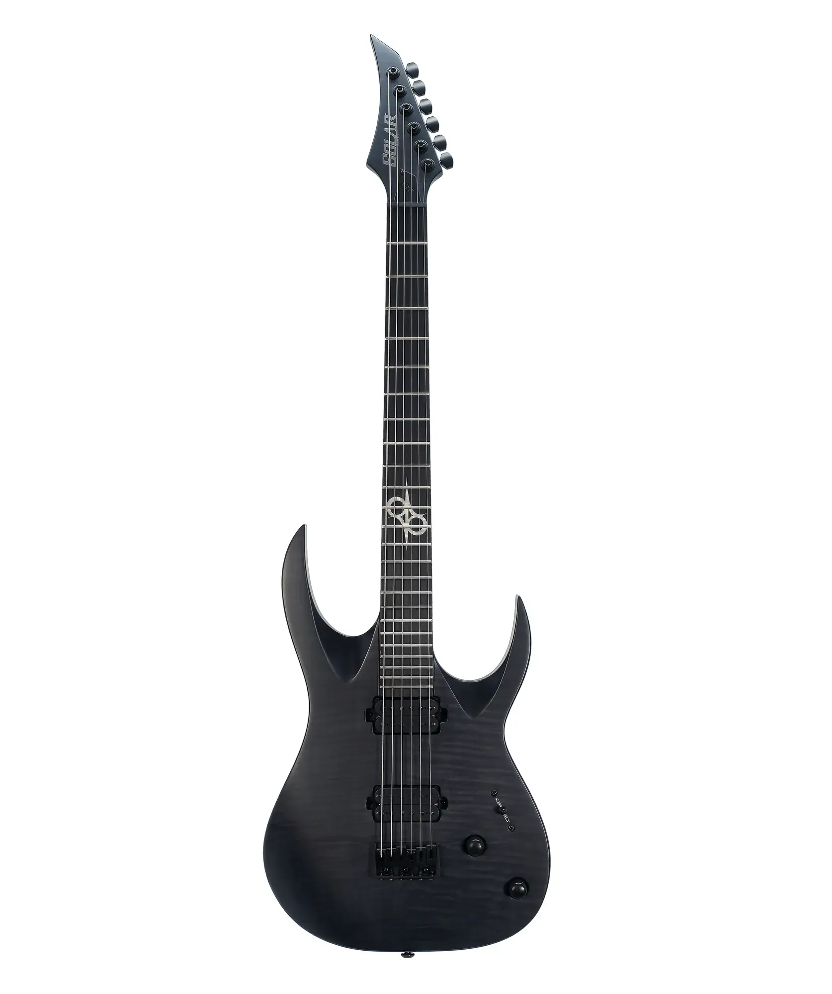 Solar Guitars A2.6FBB Baritone Flame Black Matte купить в SKIFMUSIC | 490336