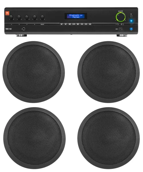 Потолочная акустика JBL CCL5T Black с усилителем (4 штуки)