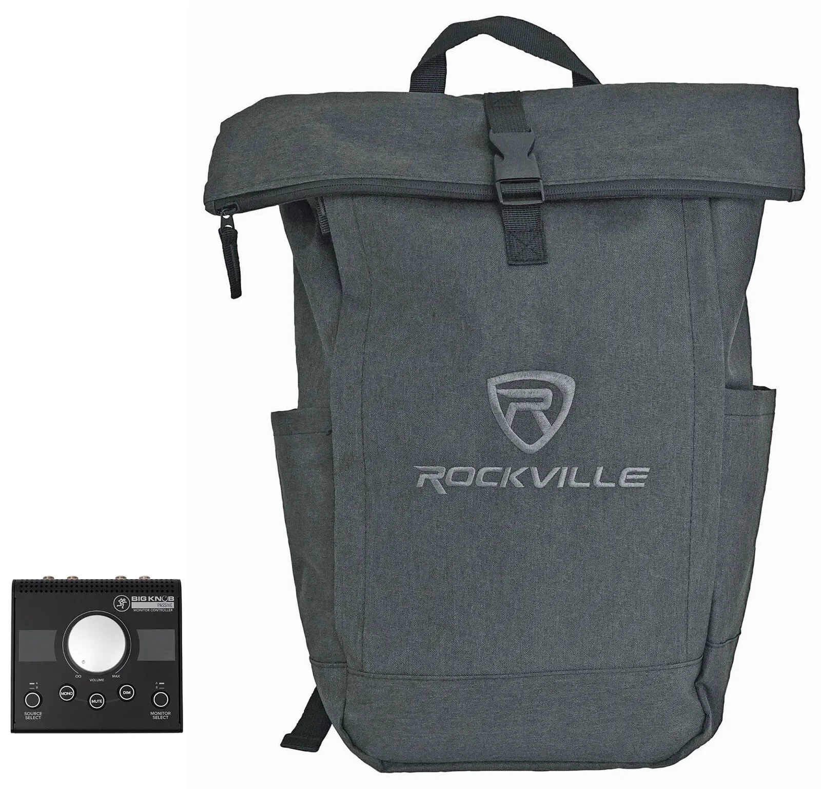 Mackie Big Knob Passive 2x2 Studio Monitor Controller+Backpack