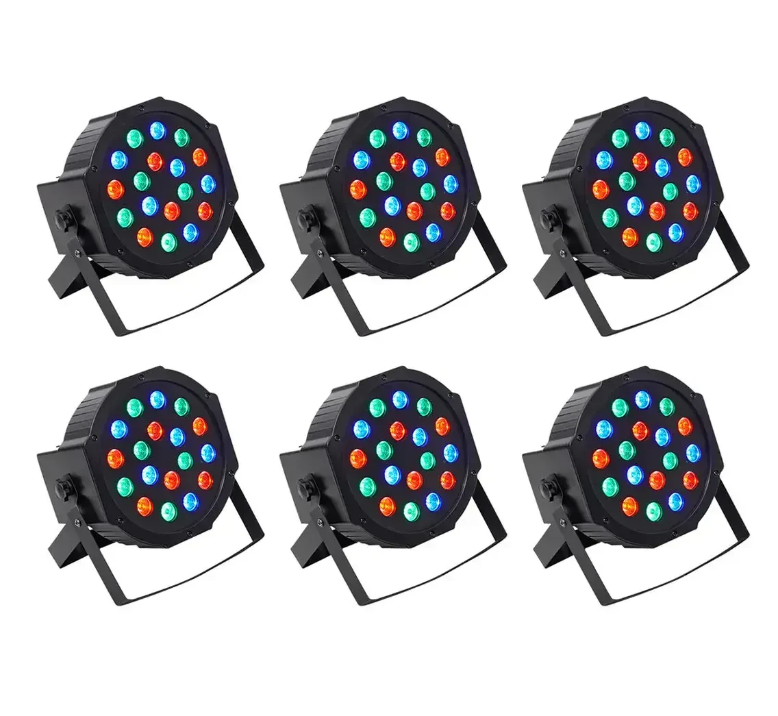 Светодиодный прибор Rockville RockPAR50 LED RGB с чехлом (6 штук)