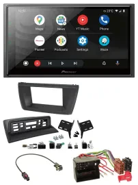 Pioneer USB 2DIN DAB MP3 Bluetooth Autoradio für BMW X3 E83 2004-2010 mittig
