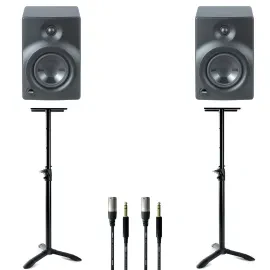 Активный студийный монитор Fame Audio Orbital 208S Black с аксессуарами (пара)