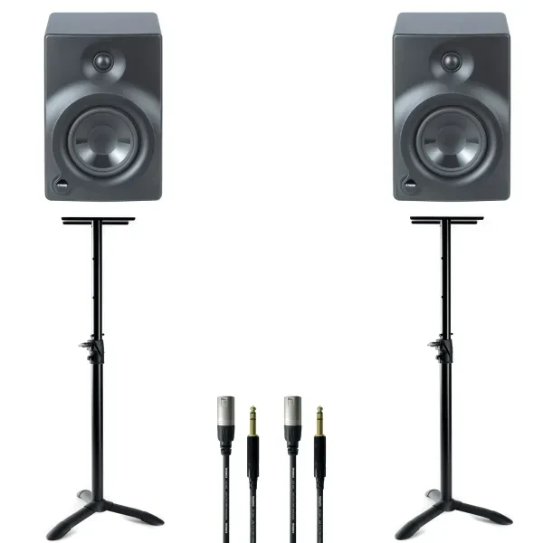 Активный студийный монитор Fame Audio Orbital 208S Black с аксессуарами (пара)