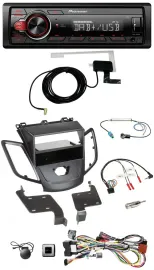 Pioneer 1DIN MP3 DAB USB Lenkrad Autoradio für Ford Fiesta 08-10 ohne Display sc