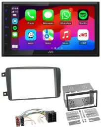 JVC Bluetooth 2DIN MP3 DAB USB Autoradio für Mercedes C-Klasse Vito CLK Viano