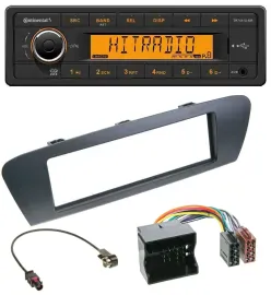 Continental 1DIN USB AUX MP3 Autoradio für Renault Scenic (ab 12) - grau