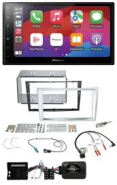 Pioneer DAB USB Lenkrad Bluetooth 2DIN Autoradio für Opel Zafira Astra H Corsa D