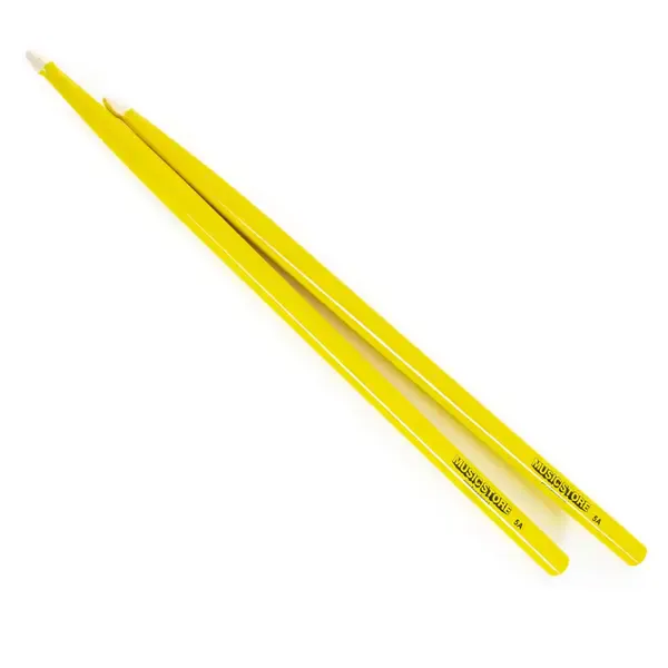 Барабанные палочки Music Store UV Yellow Drumsticks 5A