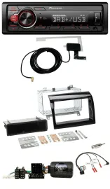 Pioneer 1DIN MP3 DAB USB Lenkrad Autoradio für Fiat Ducato 12-15 piano schwarz