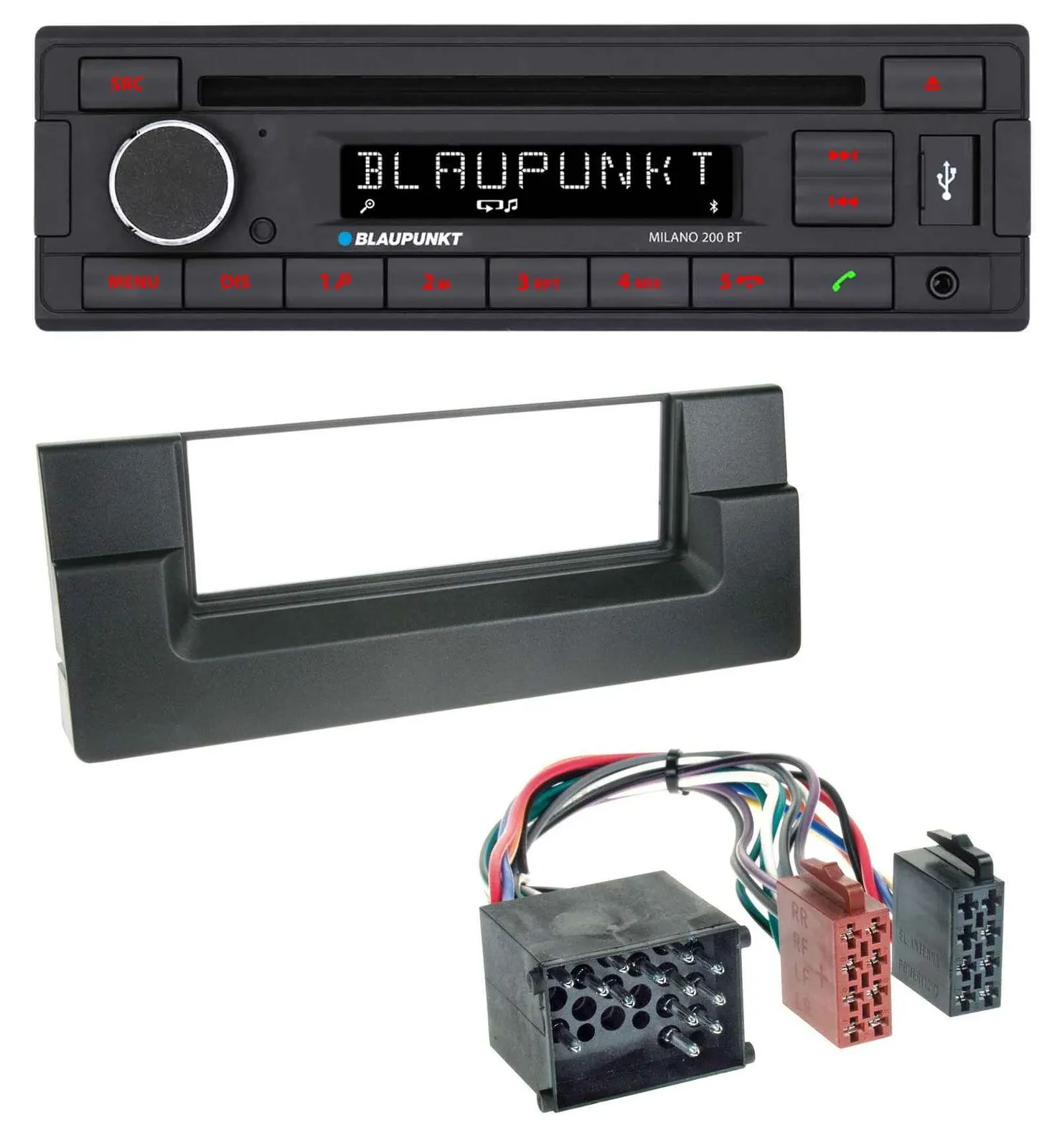 Автомагнитола для BMW 5 (E39), X5 (E53) Blaupunkt Rundpin MP3, USB, CD, Bluetooth, AUX