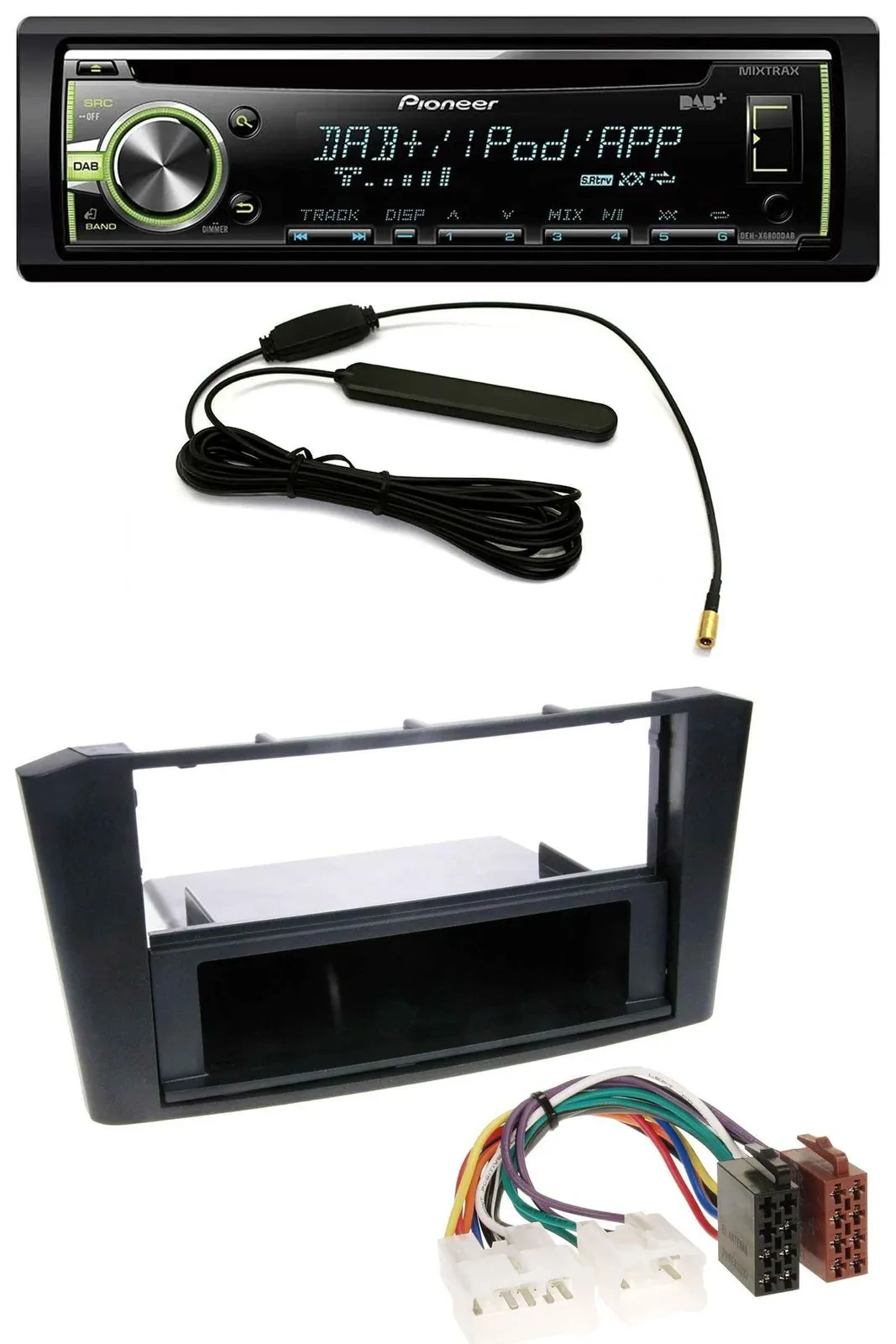Pioneer MP3 USB CD DAB AUX Autoradio für Toyota Avensis T25 (2003-2009)