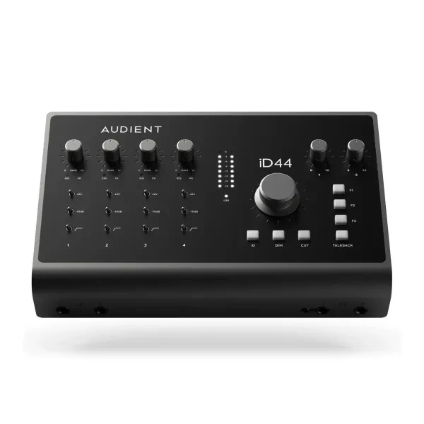 Audient iD44 MKII USB Audio Interface with 4 Console Mic Preamps