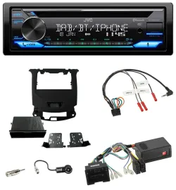Автомагнитола JVC Bluetooth USB DAB CD для Chevrolet Cruze (с 2016), черный глянец