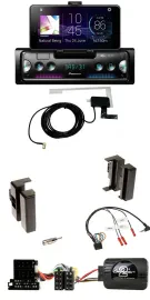 Pioneer DAB Bluetooth Lenkrad USB Autoradio für Audi A4 B5 bis 99 A6 C4 bis 97 A