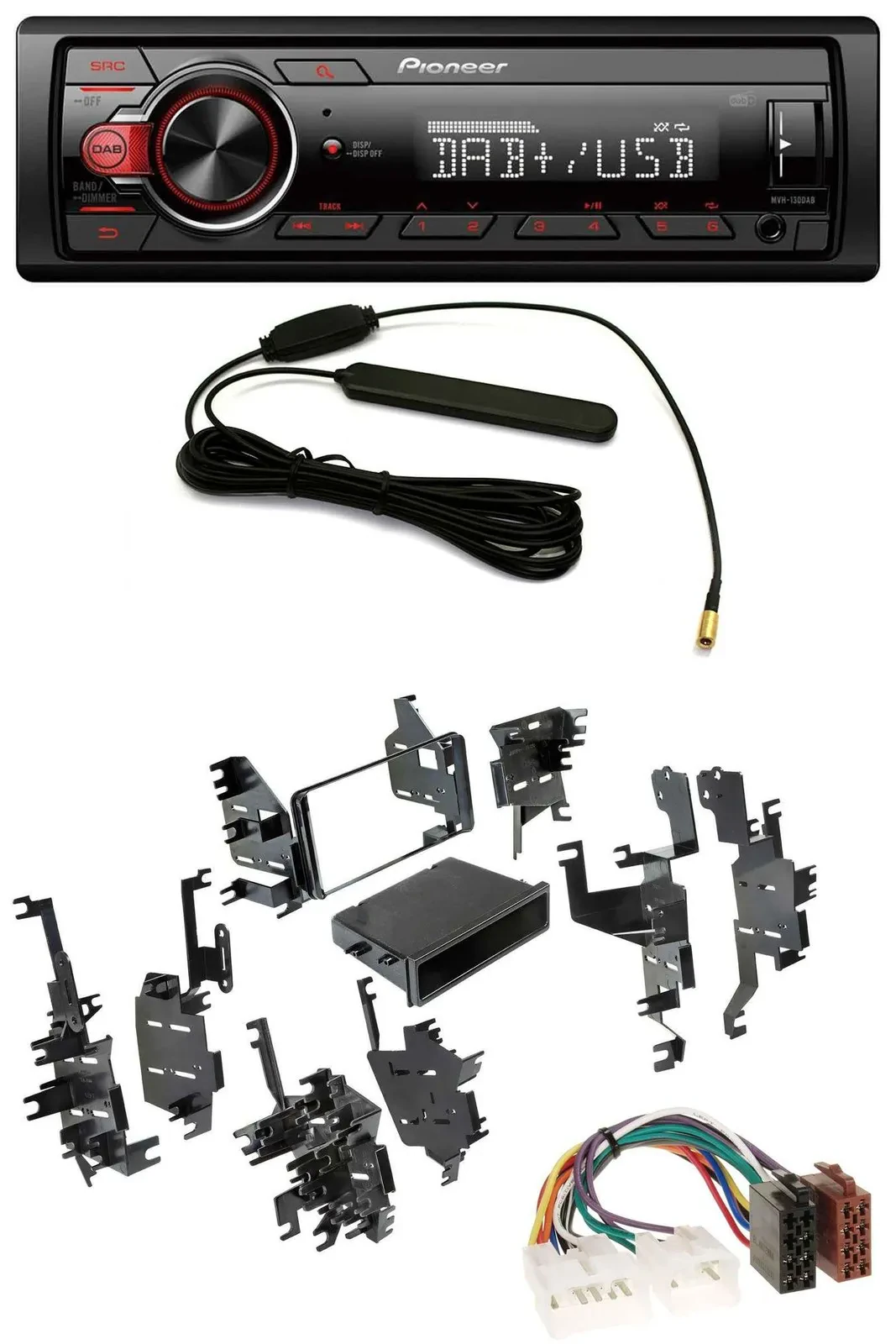 Автомагнитола для Toyota Tundra/Celica/FJ Pioneer 1 DIN, MP3, DAB, USB, AUX