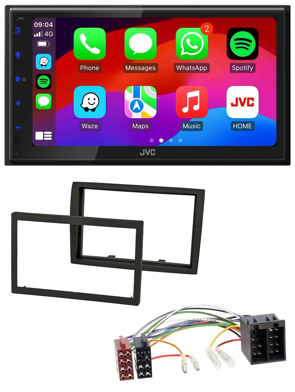 JVC Bluetooth 2DIN MP3 DAB USB Autoradio für Citroen Jumper 11-21 Peugeot Boxer