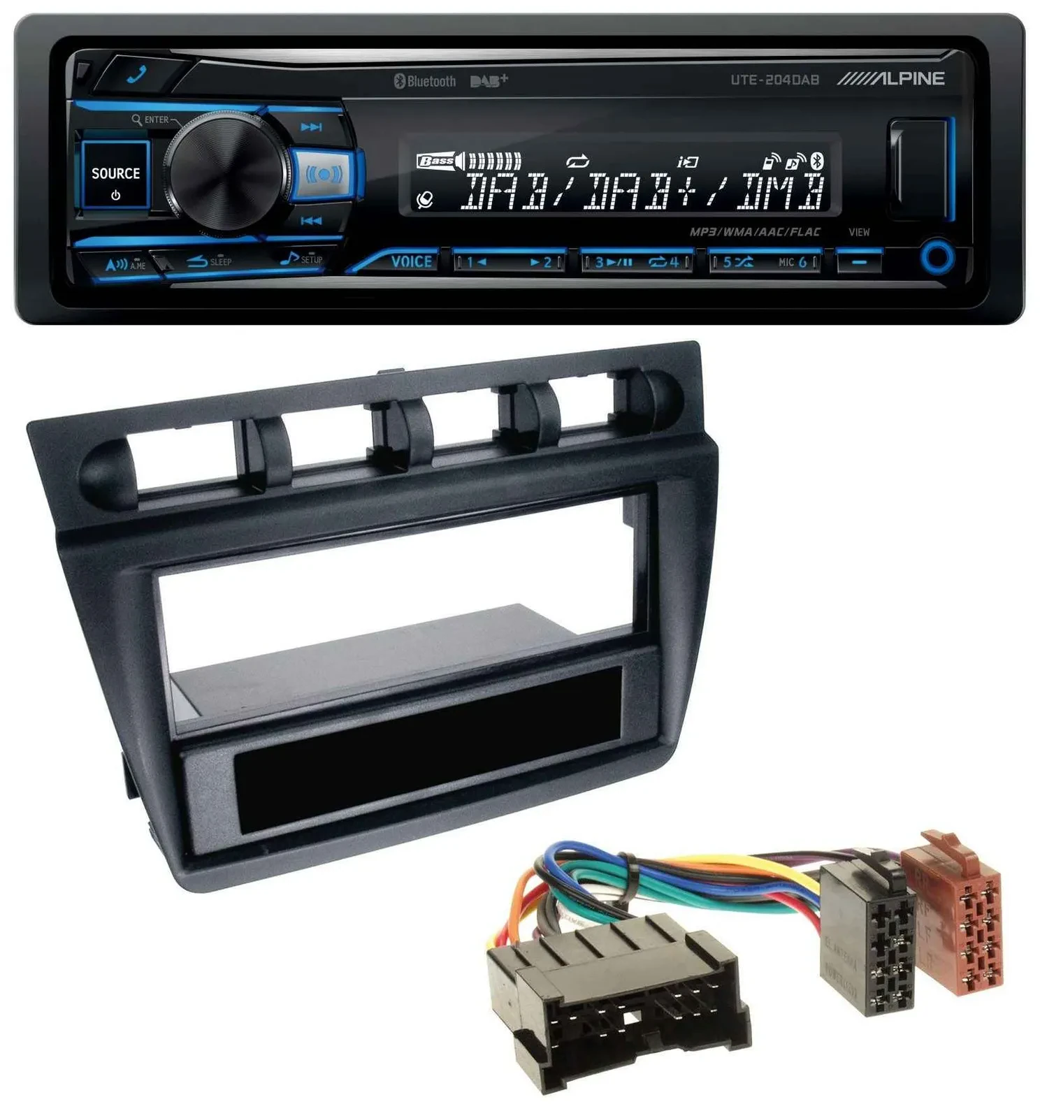 Alpine USB Bluetooth DAB MP3 Autoradio für Kia Picanto (ab 2006) - schwarz